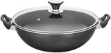 SONEX Non-Stick Cooking Wok Pan with Glass Lid 30cm