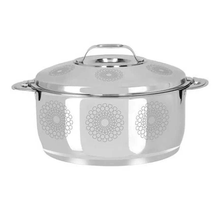 ROYALFORD STELLAR SERIES LASER DESIGN HOT POT – 4000ML PREMIUM STAINLESS STEEL DOUBLE WALL VACUUM INSULATED FOOD WARMER FOR KEEPING MEALS HOT & FRESH
