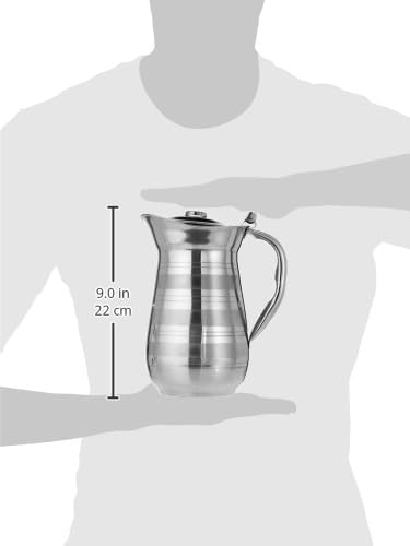 RAJ Silver Touch Henja Stainless Steel Water Jug 2 Ltr