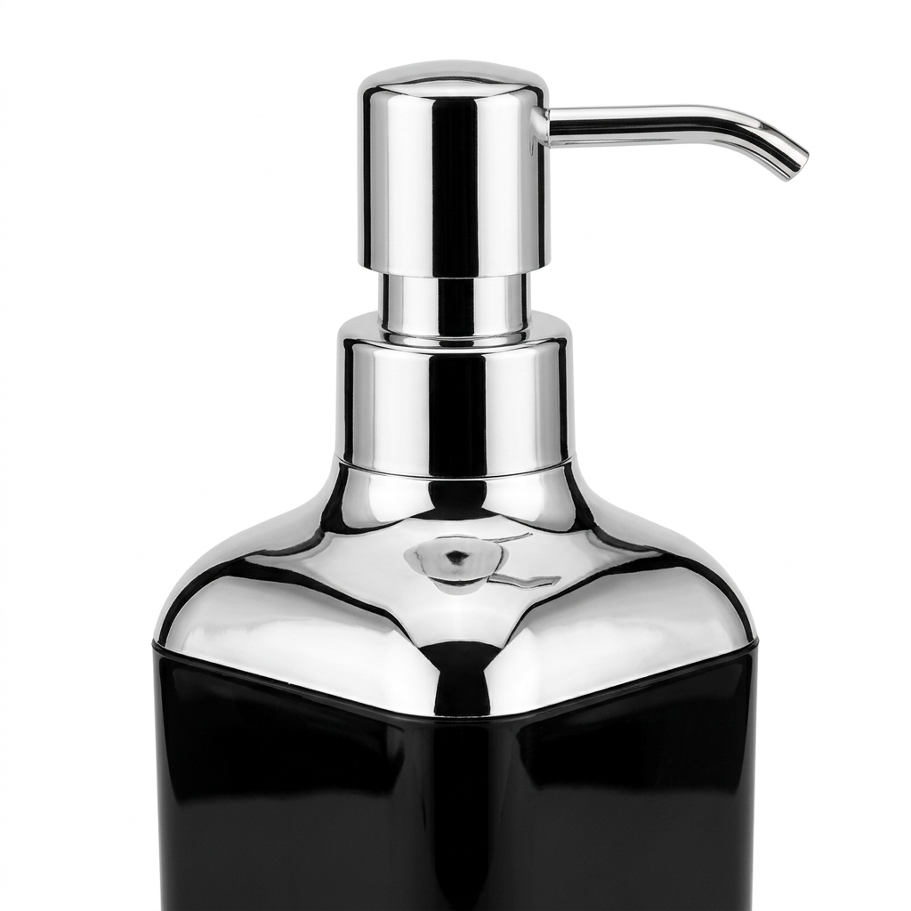 Acrylic Liquid Soap Dispenser Black - 400ml
