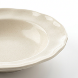 Ceramic Soup Plate with Scalloped Rim – 23cm