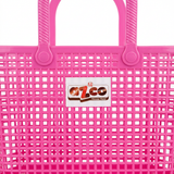 Azco Plastic Shopping Basket with Handles Pink – 33×17cm