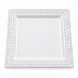 Harmony Square Serving Plate White - 30×30cm