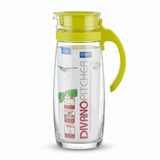 Ocean Glass Jug with Plastic Lid Lime Green - 1660ml