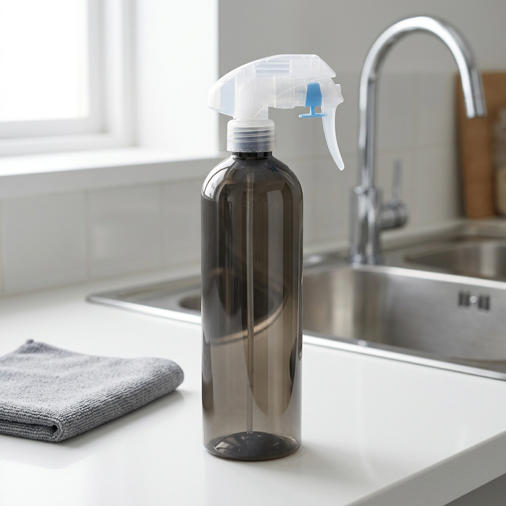 Plastic Trigger Sprayer Bottle Smoky Black - 400ml