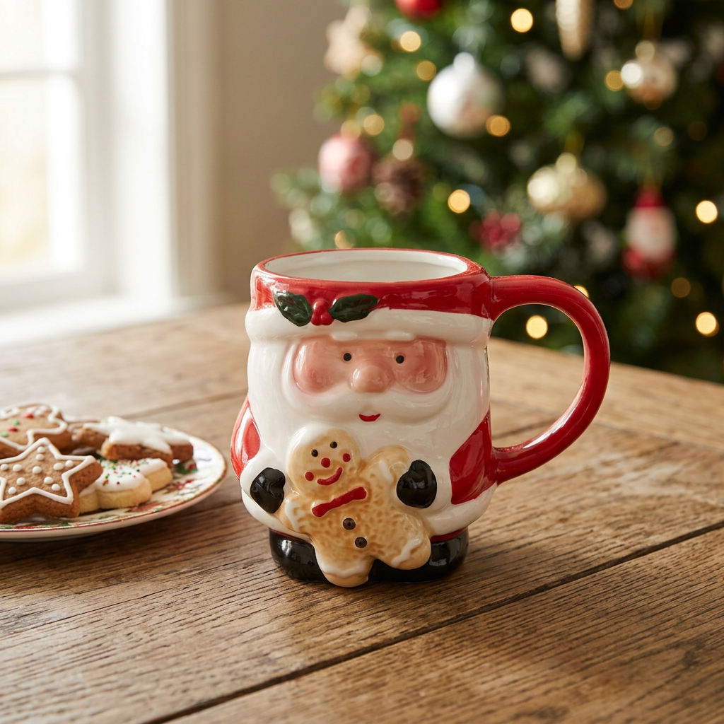 Ceramic Christmas Santa Mug - 300ml
