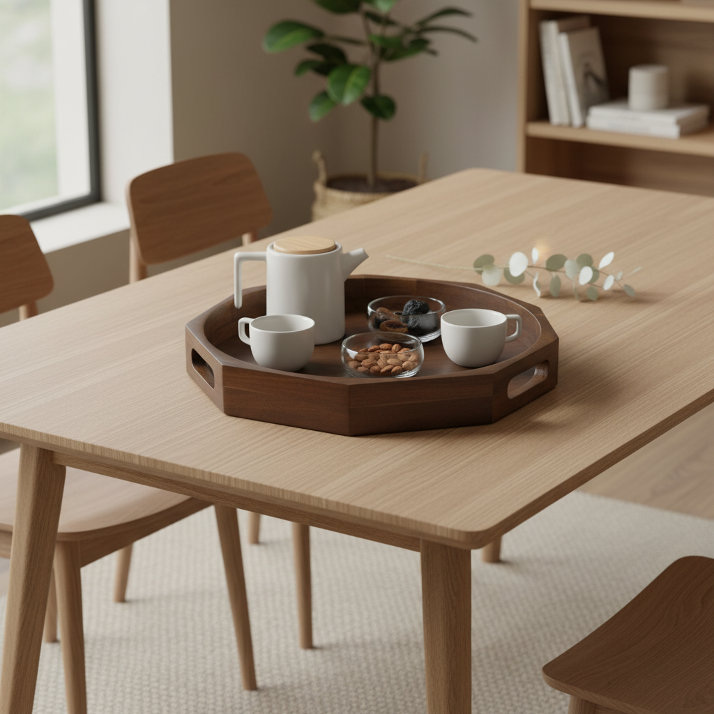 Luhpar Wooden Serving Tray - 38cm