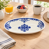 Slama Ceramic Oval Plate Off-White - 25×12cm