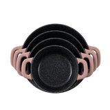 Julia Casserole Set 8Pcs – Dusty Rose - Durable Die-Cast Aluminum - Non-Stick