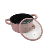 Julia Casserole Set 8Pcs – Dusty Rose - Durable Die-Cast Aluminum - Non-Stick