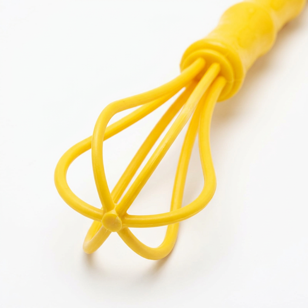 Plastic Egg Beater Yellow - 25cm