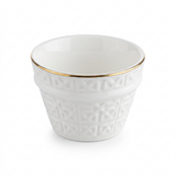 Dallah Addar 12-Piece Ceramic Cawa Cup Set White - 80ml