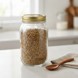 Bormioli Rocco Glass Storage Jar - 1 Litre