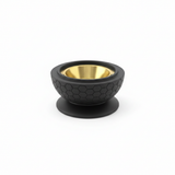 Radin Chalk Incense Burner - 12cm - Black / Brown / Silver