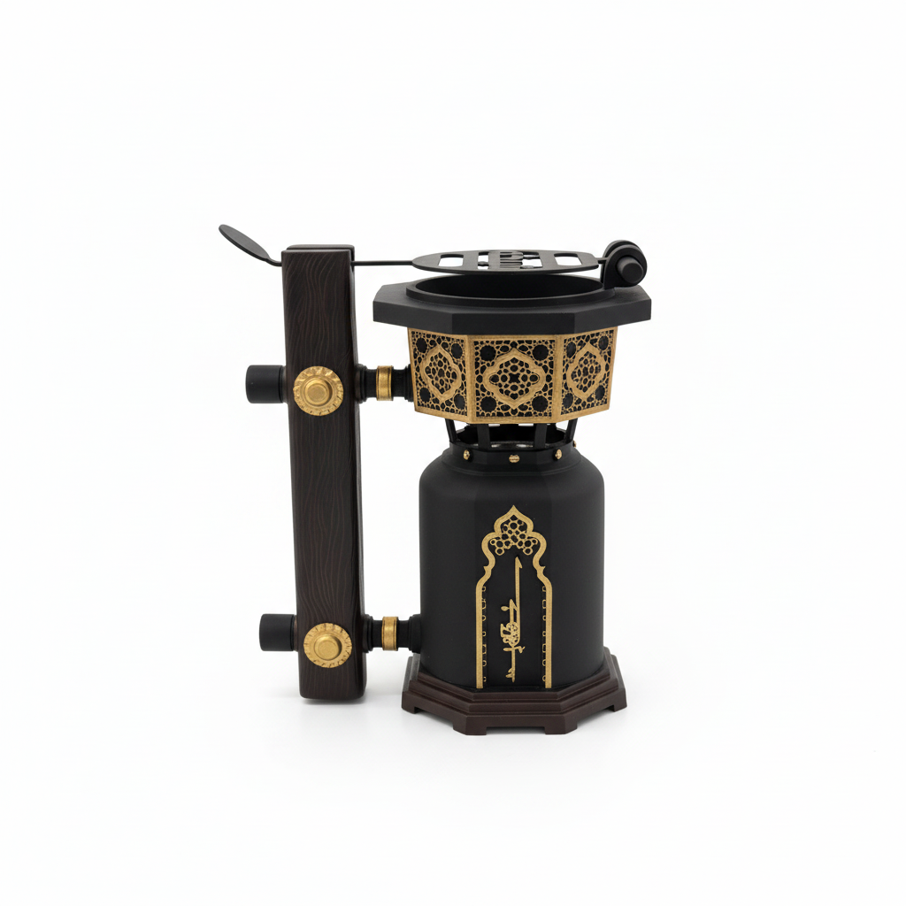 Chalk Incense Burner Black - 15x9cm
