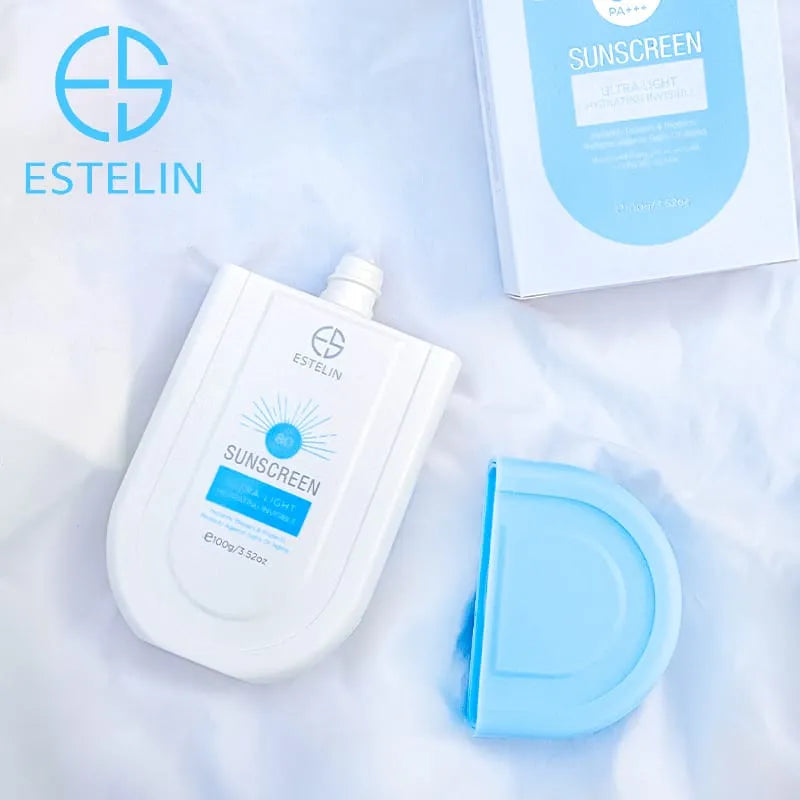 Estelin Ultra-Light Hydrating Invisible Sunscreen SPF 80 PA+++ – UVA/UVB Protection 100g