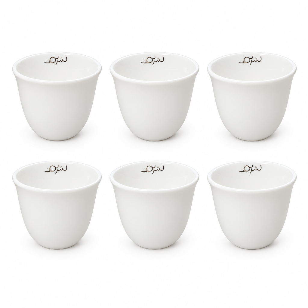 Velvet Ceramic Cawa Cup 6 Piece Set - 60ml