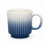 Ribbed Ceramic Mug Navy Blue - 350ml