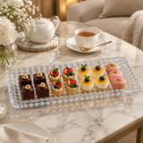 Glass Rectangular Serving Tray - 42×15cm