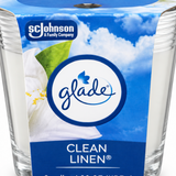 Glade Clean Linen Scented Candle - 120ml