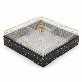 4 - Piece Acrylic Crystal Candy Bowl Set with Black Wooden Tray & Gold Foil Lid | 24×24cm - Al Kabayel Discount Centre4 - Piece Acrylic Crystal Candy Bowl Set with Black Wooden Tray & Gold Foil Lid | 24×24cmJars & Food SaversAKDCAl Kabayel Discount Centre