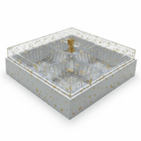 4 - Piece Acrylic Crystal Candy Bowl Set with White Wooden Tray & Acrylic Lid — 24×24 cm - Al Kabayel Discount Centre4 - Piece Acrylic Crystal Candy Bowl Set with White Wooden Tray & Acrylic Lid — 24×24 cmJars & Food SaversAKDCAl Kabayel Discount Centre