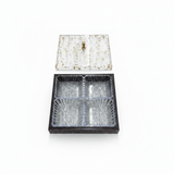 4 - Piece Luxury Acrylic Crystal Candy Bowl Set with Brown Wooden Tray & Acrylic Lid | 24×24cm - Al Kabayel Discount Centre4 - Piece Luxury Acrylic Crystal Candy Bowl Set with Brown Wooden Tray & Acrylic Lid | 24×24cmJars & Food SaversAKDCAl Kabayel Discount Centre