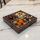 4 - Piece Luxury Acrylic Crystal Candy Bowl Set with Brown Wooden Tray & Acrylic Lid | 24×24cm - Al Kabayel Discount Centre4 - Piece Luxury Acrylic Crystal Candy Bowl Set with Brown Wooden Tray & Acrylic Lid | 24×24cmJars & Food SaversAKDCAl Kabayel Discount Centre