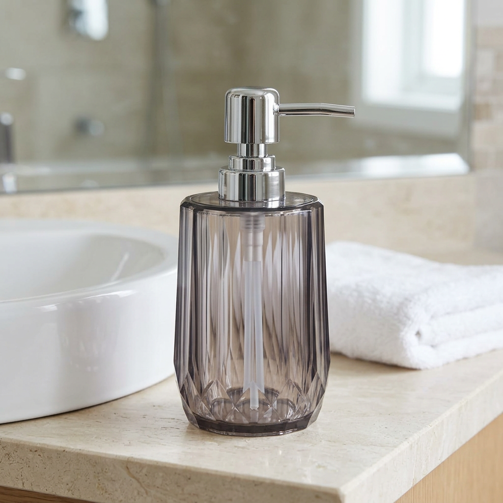 Acrylic Liquid Soap Dispenser Black - 500ml