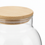 Glass Storage Jar with Wooden Lid - 500ml