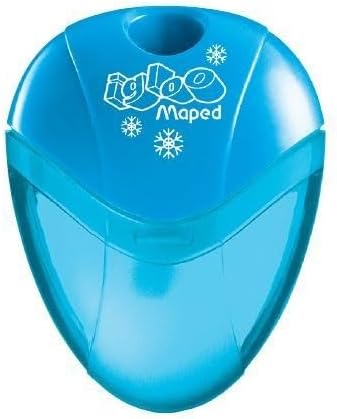 Maped Igloo 1-Hole Pencil Sharpener – Pack of 4 (Assorted Colors)