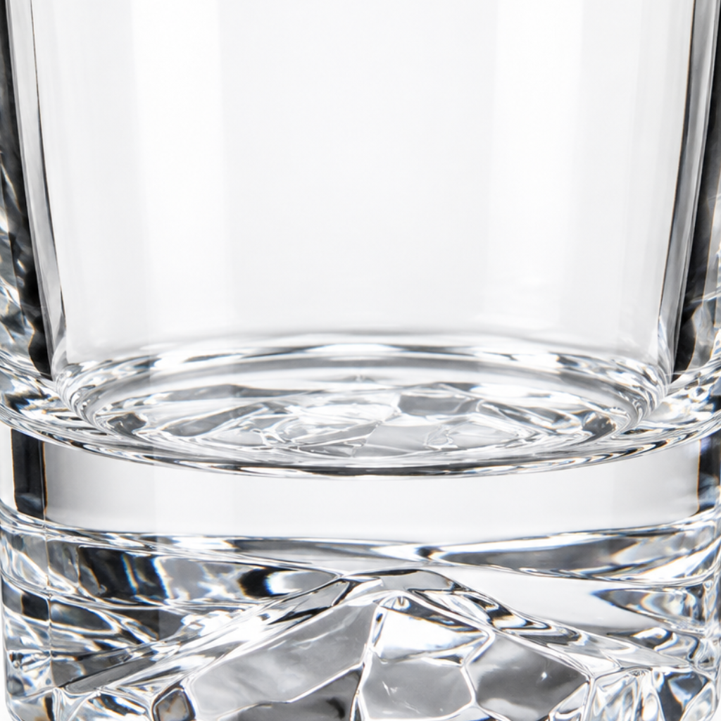 Glass Tumbler with Faceted Base – 310ml