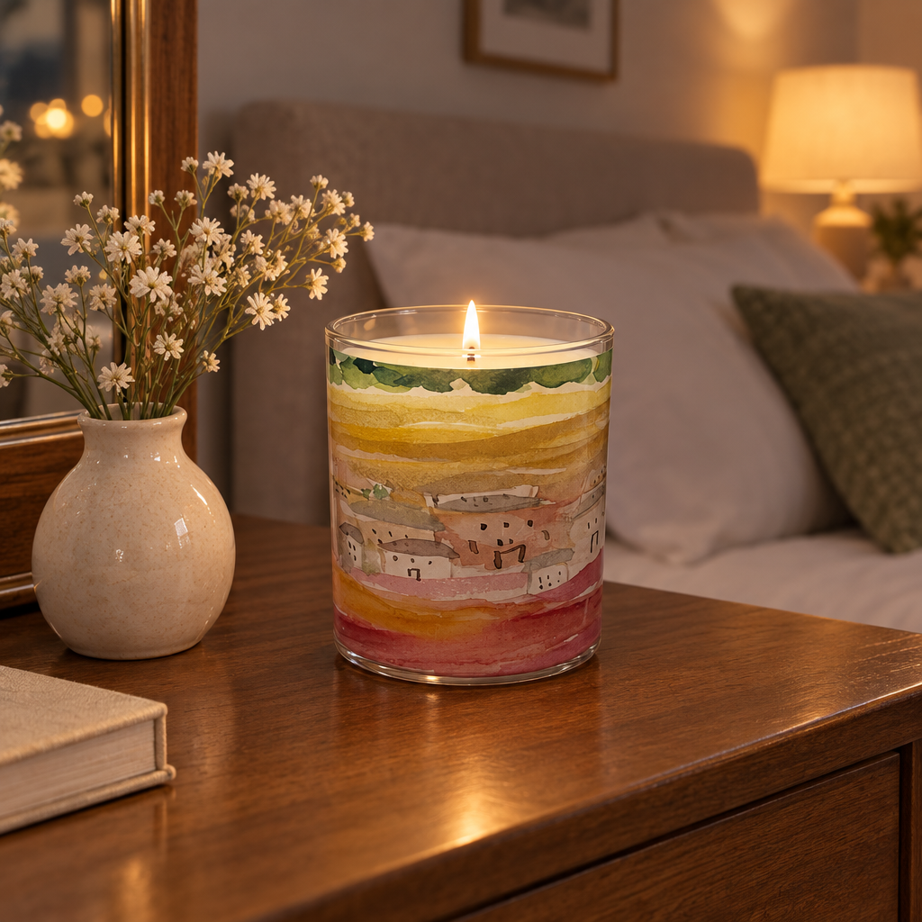 Home Fragrance Camellia Longjing Scented Candle - 7oz
