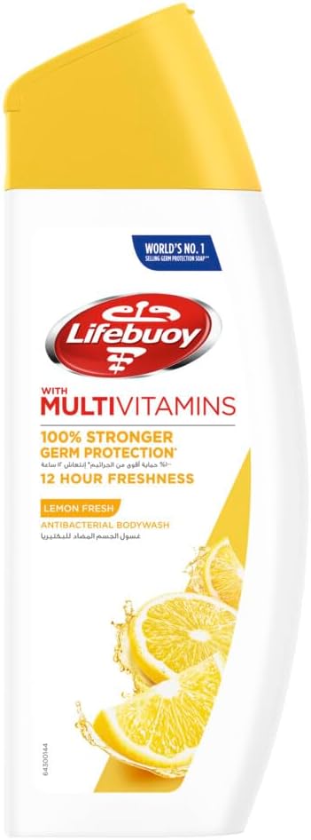 Lifebuoy Antibacterial Body Wash, Lemon Fresh, 300ml