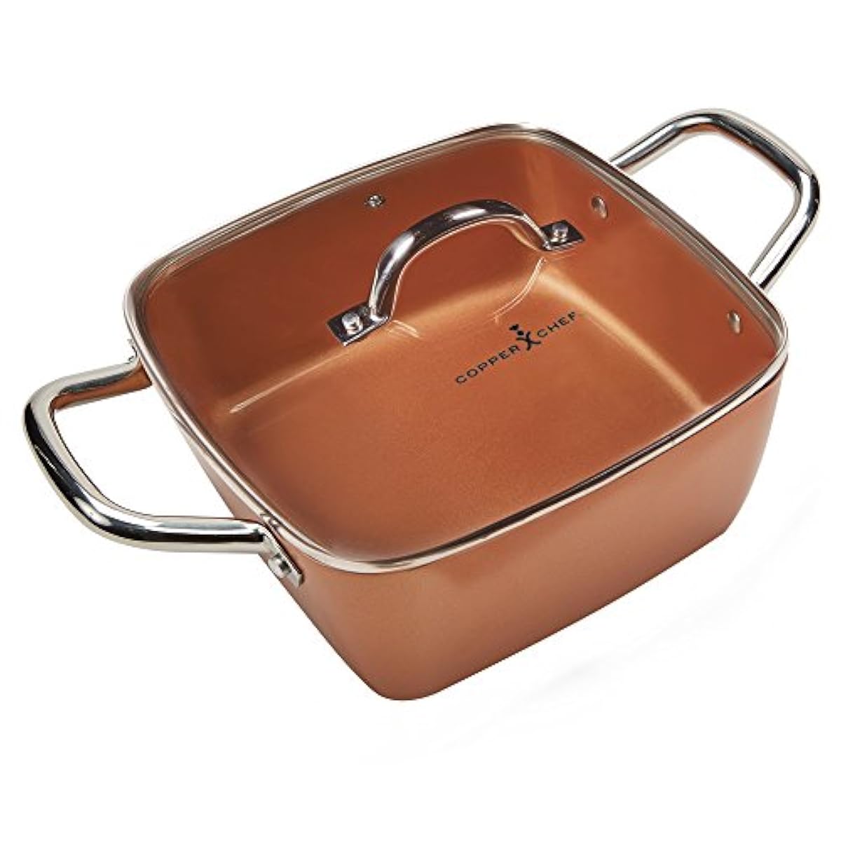 COPPER CHEF 4pc Square Casserole Set