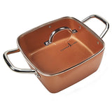 COPPER CHEF 4pc Square Casserole Set