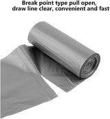 Garbage Bags Drawstring, 10 Gallon, 54 × 60 cm, Silver, 20 Bags per Roll (X Small) – Pack of 2