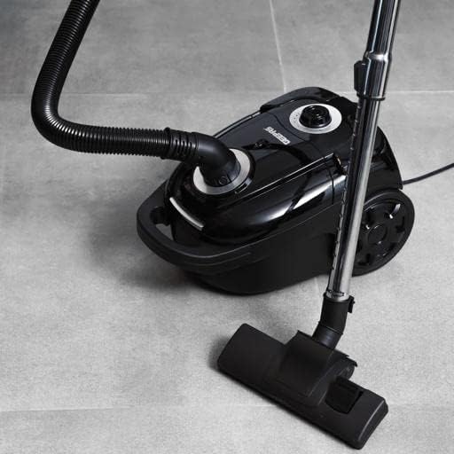 Geepas 2200 W Vacuum Cleaner- GVC19033| 3 L Dust Bag Capacity, 5 M Cord Length| Speed Control Function, Powerful Suction And Low Noise Desig| Pedal ON/OFF Switch And Auto Cord Rewinding|, Black