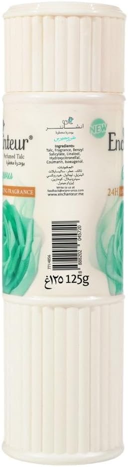 Enchanteur Gorgeous Talc, Fragrance Powder, 125g