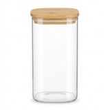 Yuniverse Glass Storage Jar with Bamboo Lid - 1 Litre