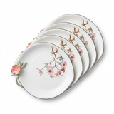 Angela Ceramic Plate Set 5 Piece Set - 20×18cm