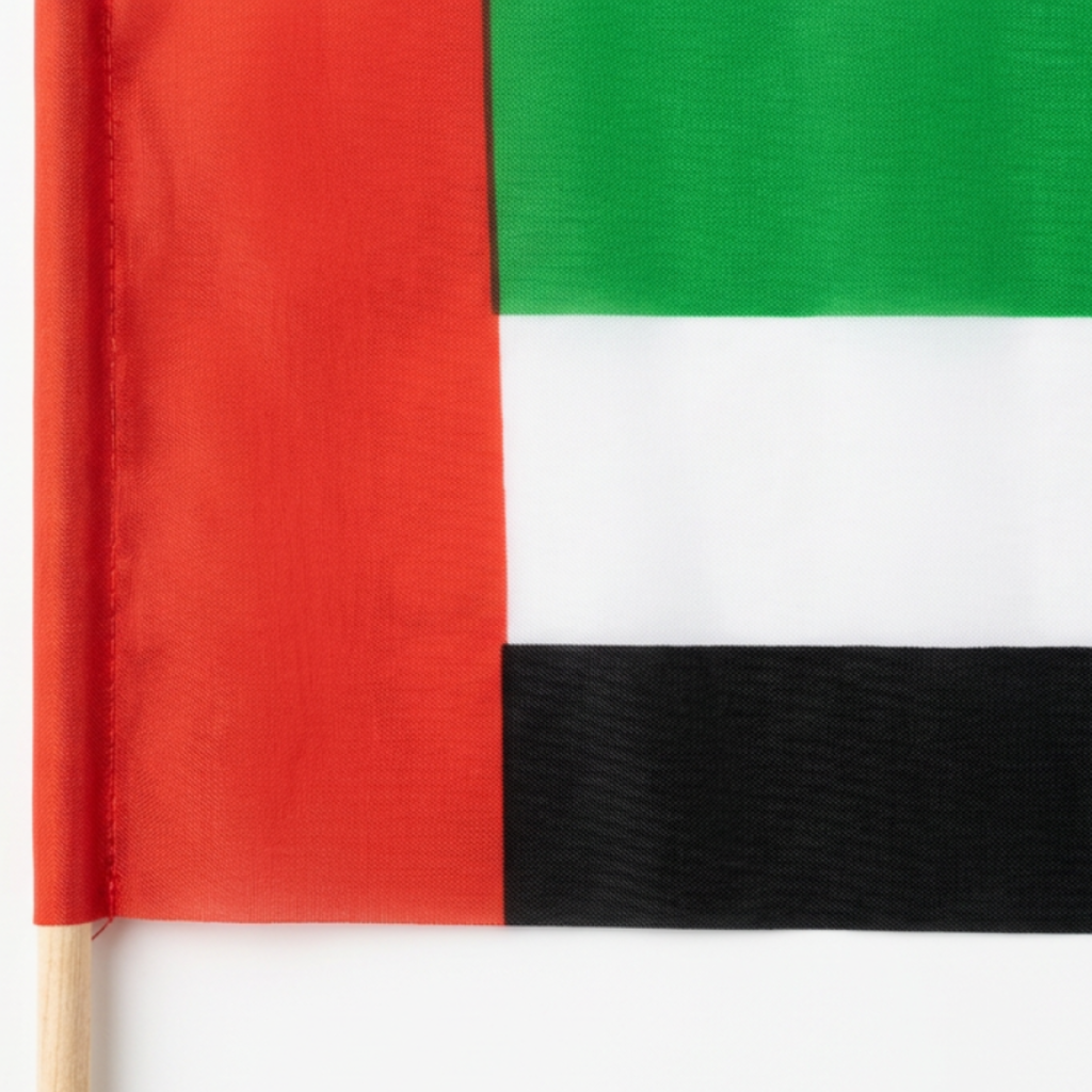 UAE Flag with Wooden Stick 12 piece Set – 20×23cm