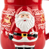 Ceramic Christmas Jug with Lid - 1 Litre