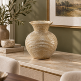 Textured Ceramic Flower Vase – 24cm