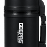 Geepas Stainless Steel Vacuum Flask Black - 600ml
