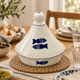 Slama Ceramic Tajine Off-White - 30×30cm