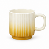 Ribbed Ceramic Mug Yellow - 350ml