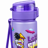 Space-Themed Plastic Water Bottle Purple -  1 Litre