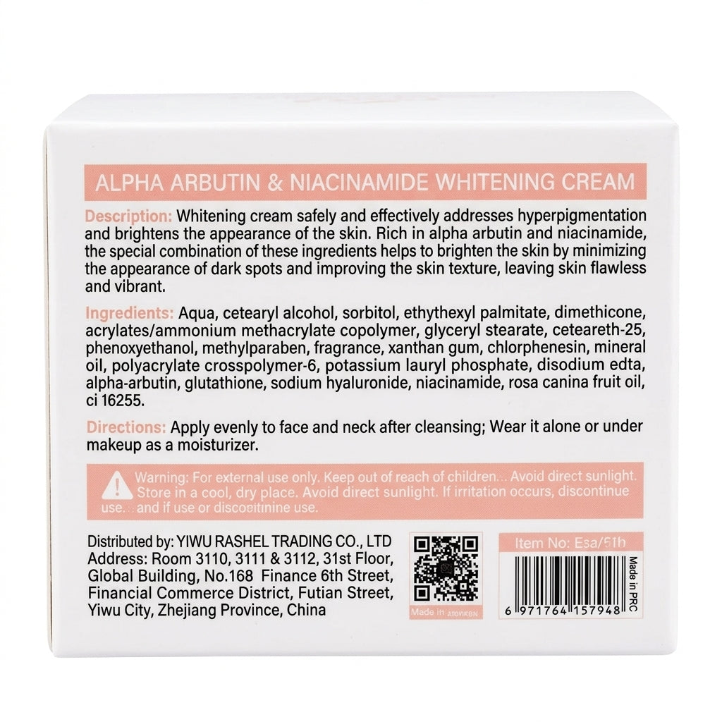 Estelin Alpha Arbutin + Niacinamide Whitening Cream 200g