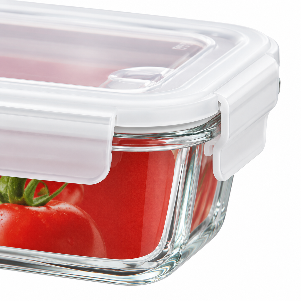 Glass Food Storage Container with Lid - 1520ml